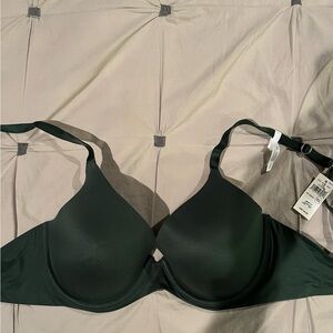 Aerie Full Coverage hunter green 32DD Bra
